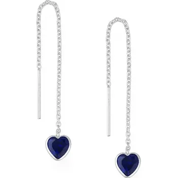 Náušnice Stříbrné náušnice Jasper MODRÉ