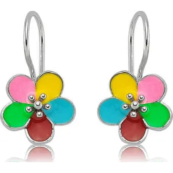 Náušnice Evolution Group Flower VÍCEBAREVNÉ