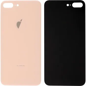 Náhradní díl pro mobilní telefon iPhone 8 Plus - Zadní sklo pouzdra (Gold)