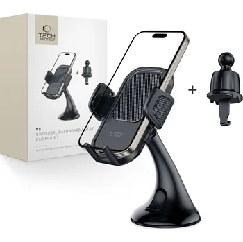 Držák do auta Tech-Protect V8 Universal Dashboard & Vent Car Mount Black