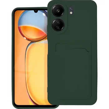 Náhradní kryt pro mobilní telefon Kryt Card Case Xiaomi Redmi 13C zelený