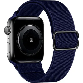 Řemínek na hodinky Scrunchie řemínek pro Apple Watch (42/44/45 mm) Midnight Blue