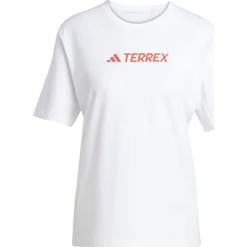 Dámské tričko Dámské Tričko s krátkým rukávem ADIDAS W TX LOGO TEE JF9132 – Bílá XL