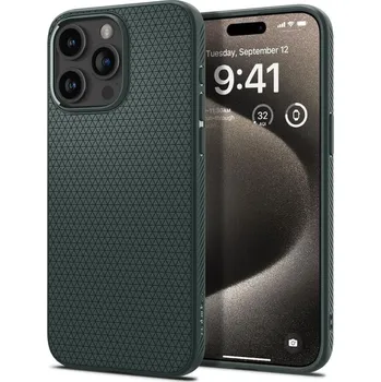 Náhradní kryt pro mobilní telefon Kryt Spigen Liquid Air iPhone 15 Pro Max Abyss Green