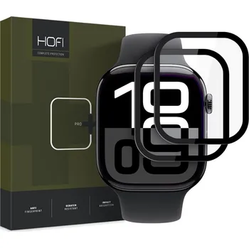Náhradní kryt pro mobilní telefon 2ks v balení, set hodinek Hofi Hybrid Pro+ 2-Pack Apple Watch 10 (46 mm) black