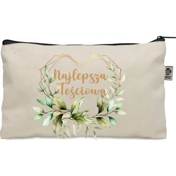Kosmetická taška Kosmetická taštička béžová dárek pro NEJLEPŠÍ TCHÝNI ke Dni matek KO_240