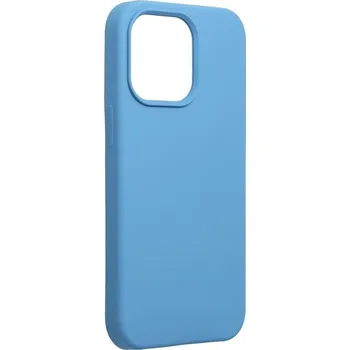 Náhradní kryt pro mobilní telefon Kryt Forcell Silicone Case iPhone 13 Pro tmavě modrý (bez otvoru)