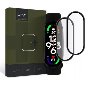 Náhradní kryt pro mobilní telefon 2ks v balení, set hybridních skel Hofi Hybrid Pro+ 2-Pack Xiaomi Mi Smart Band 7 / 7 Nfc black