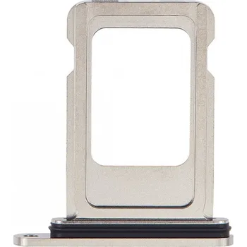 Náhradní kryt pro mobilní telefon iPhone 15 Pro Max - SIM tray (White Titanium)