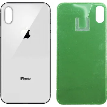 Náhradní kryt pro mobilní telefon Apple iPhone XS - Zadní sklo krytu (White)