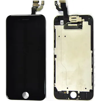 Original Černý LCD displej iPhone 6 (s přední kamerou + proximity senzorem OEM) - bez home button