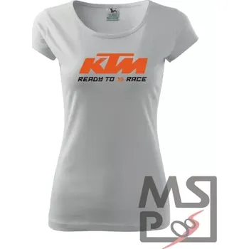 Dámské Triko s moto motivem 190 KTM XS bílé