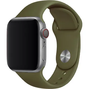 Řemínek na hodinky Řemínek pro Apple Watch (42/44/45 mm) Sport Band, Deep Olive, velikost S/M