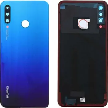 Náhradní kryt pro mobilní telefon Huawei P30 Lite - Zadní kryt - modrý - se sklem zadní kamery (varianta s 48MP fotoaparátem) (náhradní díl)