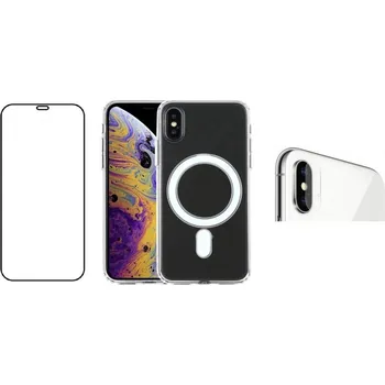 Náhradní díl pro mobilní telefon 3PACK - Hydrogel + Crystal Air kryt s Magsafe + ochranné sklíčko kamery pro iPhone XS Max