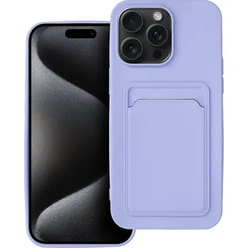 Náhradní kryt pro mobilní telefon Kryt Card Case iPhone 15 Pro Max Violet