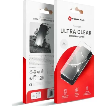 Náhradní kryt pro mobilní telefon Ochranné sklo Forcell Ultra Clear Glass - iPhone 13 black