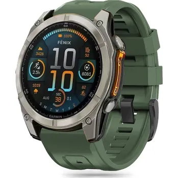 Řemínek na hodinky Řemínek Tech-Protect Silicone Garmin Fenix 5X / 5X Plus / 6X / 6X Pro / 7X / 8 (51 mm) Army Green