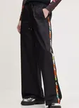 Bavlněné kalhoty Desigual PAISLEY LACROIX dámské, černá barva,