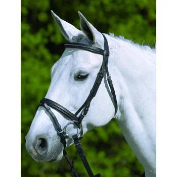 Věšák na sedlo a uzdečku WALDHAUSEN Uzdečka Star Diamond Waldhausen, černá PONY