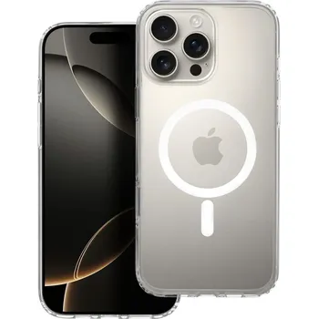 Náhradní kryt pro mobilní telefon Kryt Clear Elite Mag Cover AntiYellowing Kompatibilní s ovládacím tlačítkem fotoaparátu a Magsafe iPhone 16 Pro Max Průsvitný