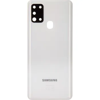 Náhradní kryt pro mobilní telefon Samsung Galaxy A21s - Zadní kryt baterie - Bílý(náhradní díl)