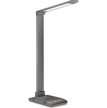 Lampička CONNECT IT BRIGHT stolní LED lampička, USB-A výstup, ŠEDÁ