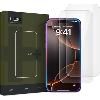 Náhradní kryt pro mobilní telefon 2ks v balení, set ochranných skel Hofi Glass Pro+ 2-Pack iPhone 16 Pro Clear