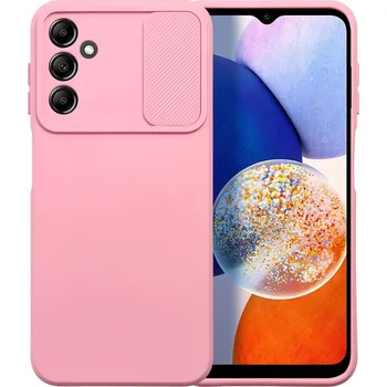 Náhradní kryt pro mobilní telefon Kryt Slide Case Samsung Galaxy A14 5G / A14 4G růžový