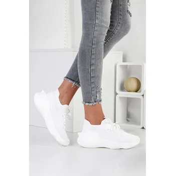 Dámské tenisky DoAndBe Bílé ponožkové tenisky PC27B.WH Velikost: 39