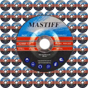Příslušenství k brusce Brusný kotouč Mastiff 125 mm 6,0 mm na neželezné kovy a nerezovou ocel