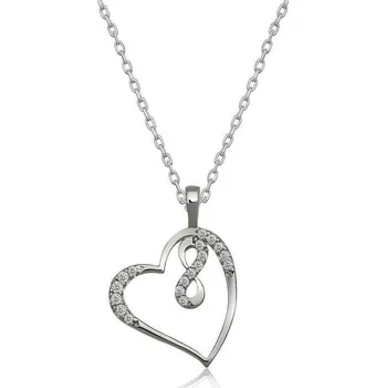 Náhrdelník stříbrný náhrdelník Hallie Stříbrná