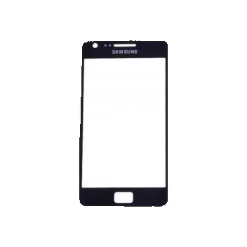 Náhradní díl pro mobilní telefon Přední dotykové sklo Samsung Galaxy S2 černý