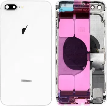 Náhradní kryt pro mobilní telefon iPhone 8 Plus - Zadní housing s předinstalovanými díly (White)