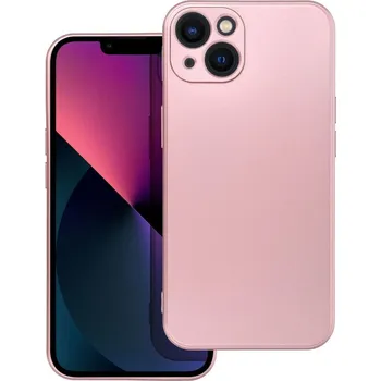 Náhradní kryt pro mobilní telefon Kryt Metallic Case iPhone 13 růžový