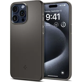 Náhradní kryt pro mobilní telefon Kryt Spigen Thin Fit iPhone 15 Pro Gunmetal