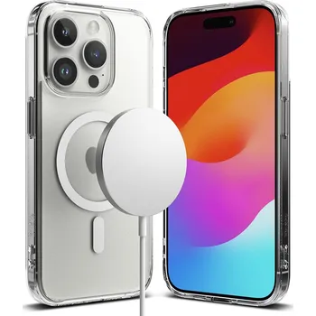 Náhradní kryt pro mobilní telefon Kryt Ringke Fusion Magnetic Magsafe iPhone 15 Pro Max matte clear