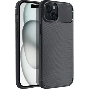 Náhradní kryt pro mobilní telefon Kryt Carbon Premium iPhone 15 Plus black