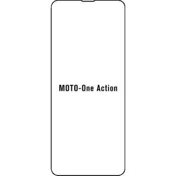 engaroGuard Hydrogel - ochranná fólie - Motorola One Action průsvitná nepoužívám kryt = folie na celý displej 1 kus s výřezem přední kamery