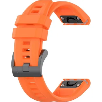 Řemínek na hodinky Řemínek Silicone Strap Garmin Fenix 3 / 3Hr / 5X / 6X / 6X / 6X Pro / 7X / 7X Pro orange (8)