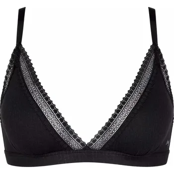Podprsenka Dámská podprsenka GO Ribbed R Bralette - BLACK - černá 0004 - SLOGGI BLACK XS