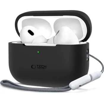 Náhradní kryt pro mobilní telefon Kryt Tech-Protect Silicone Apple AirPods Pro 1/2 black