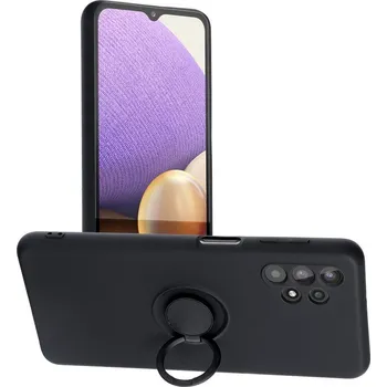 Náhradní díl pro mobilní telefon Kryt Forcell SILICONE RING Case Samsung Galaxy A32 5G černý