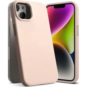 Náhradní kryt pro mobilní telefon Kryt Ringke Silicone iPhone 14 Plus / 15 Plus Pink sand