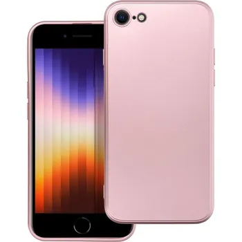 Náhradní kryt pro mobilní telefon Kryt Metallic Case iPhone 7 / 8 / SE 2020 / SE 2022 růžový