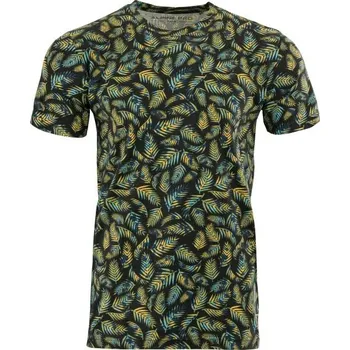 Pánská móda Pánské triko ALPINE PRO LOGED S Černá, Žlutá, Světle modrá