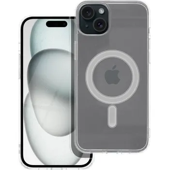 Náhradní kryt pro mobilní telefon Kryt Clear Mag Cover Case s Magsafe iPhone 15 Plus Průsvitné provedení