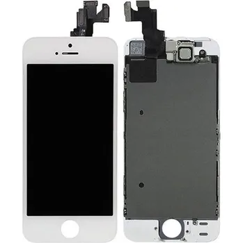 Original Bílý LCD displej iPhone SE s přední kamerou + proximity senzor (bez home button)