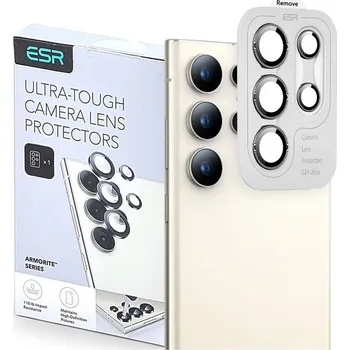 Náhradní kryt pro mobilní telefon Ochranné sklo zadní kamery ESR Armorite Camera Protector Samsung Galaxy S25 Ultra black