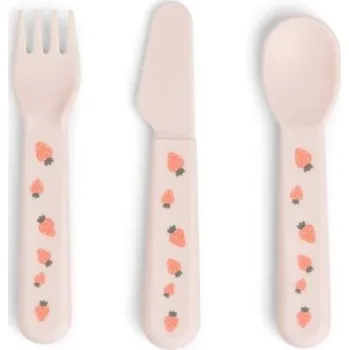 Dětské zboží Done by Deer Foodie dětský příbor Tiny farm - Růžový